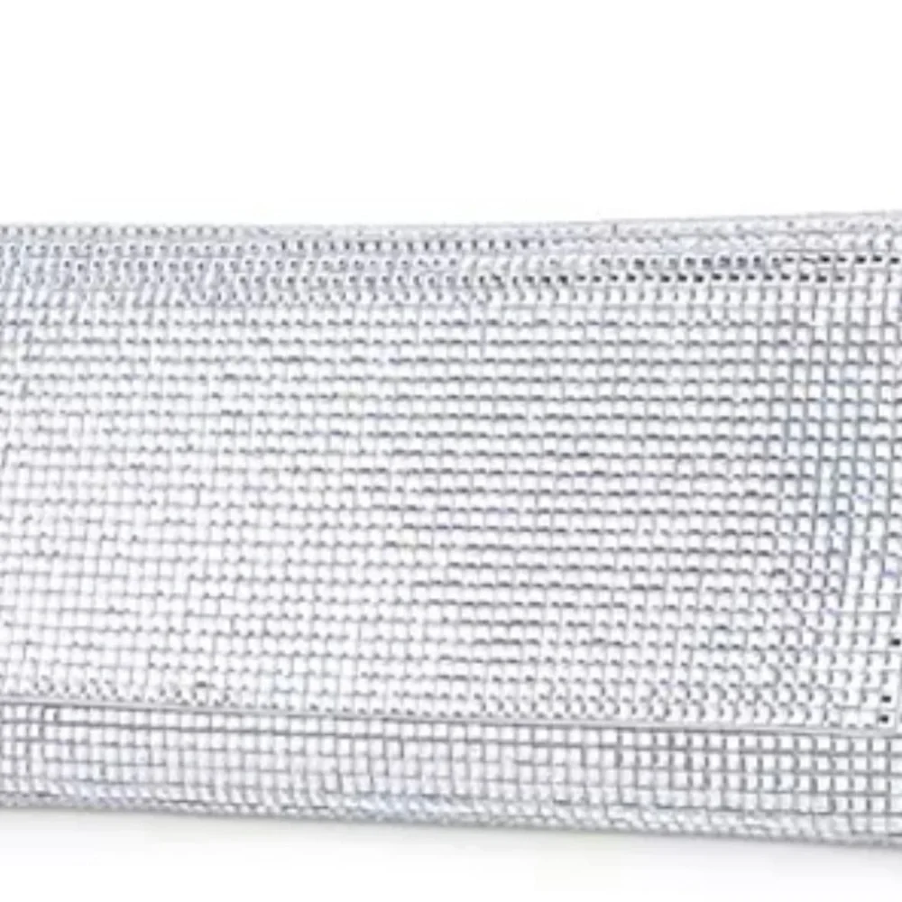 Aqua Silver Clutch w/Removable Crossbody Strap - Picture 10 of 10
